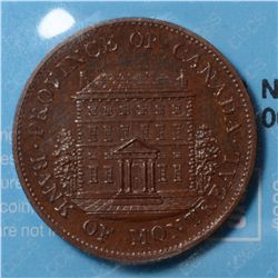Breton # 527, Charlton # PC-1B1, CCCS MS-60, 1844 Bank of Montreal Halfpenny Token.