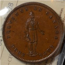 Breton # 528, Charlton # PC-4, ICCS MS-60. Quebec Bank 1852 Penny.