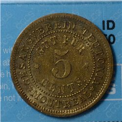 Breton # 589, CCCS AU-50. Gesangverein Teutonia Montreal Gut Fur 5 Cents.
