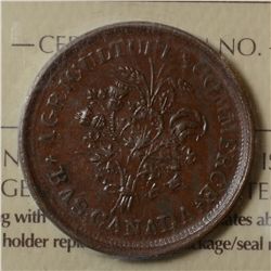 Breton # 692, Charlton # LC-32B, ICCS MS-60. Nice even chocolate brown Bouquet Sou.
