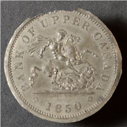 Breton # 719, 1850 Penny believed to be a Tin Uniface Trial Strike.