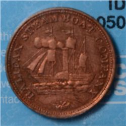 Breton # 900, CCCS AU-50. Halifax Steamboat Company Ferry Token.