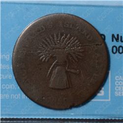 Breton # 916, Charlton # PE-4, CCCS VG-8 James Milner Sheaf of Wheat 1840 Token.