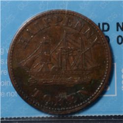 Breton # 921, Charlton # PE-8A2, CCCS EF-40. Fisheries & Agriculture Halfpenny.