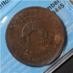 Breton # 953, Charlton # NF-1C1, CCCS EF-40. Rutherford Token 1846.