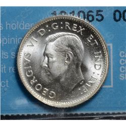 10 Cents 1942, CCCS MS-65. Flashy white gem coin.