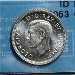 10 Cents 1946, CCCS MS-63. Flashy white coin.