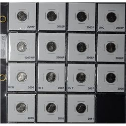 10 Cents 1968  to 2011 Coins from rolls and Mint Sets. Lot of 54 coins. Read