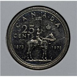 25 Cents 1973 Large Bust EF-40.
