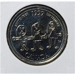 25 Cents 1999 September Mule UNC-64 from set.