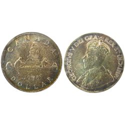 1 Dollar 1936, PCGS MS-66. Rainbow tones over full underlying lustre. Scarce this nice.
