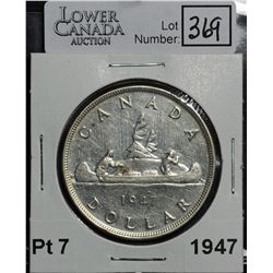 1 Dollar 1947 PT7 Quadruple HP VF-20.