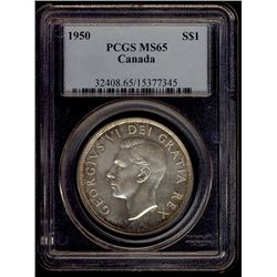 1 Dollar 1950, PCGS MS-65. PQ eye appeal.