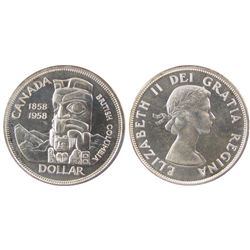 1 Dollar 1958, PCGS PL-67, brilliant with great reflective surfaces. Scarce this nice.