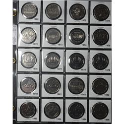 1 Dollar 1968 to 1987 including both 1982 and 1984. All coins from Uncirculated sets except 1982 Con