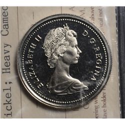 1 Dollar 1975 ICCS PL-66 Nickel, Heavy Cameo. Rare.