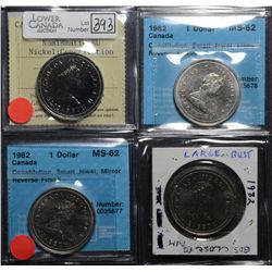 1 Dollar 1982 4 different varieties please read.