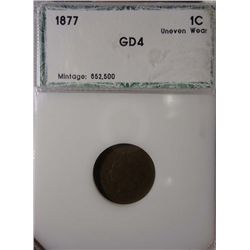 1877 INDIAN HEAD CENT PCI G-4