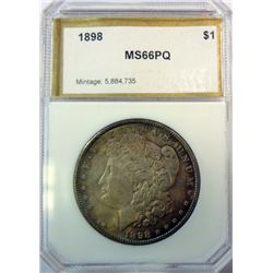 1898 MORGAN DOLLAR PCI MS-66PQ