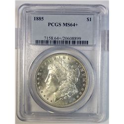 1885 MORGAN DOLLAR PCGS MS-64+