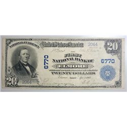 1902 $20 NATIONAL BANK NOTE ELMORE OHIO RARE!