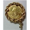 Image 2 : 1926 $2.50 INDIAN GOLD COIN IN A 14K BEZEL