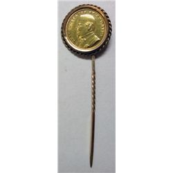 $1 LOUISIANA PURCHASE MCKINLEY GOLD IN A GOLD STICK PIN