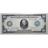 Image 1 : 1914 $10 FEDERAL RESERVE STAR NOTE BOSTON AU/UNC