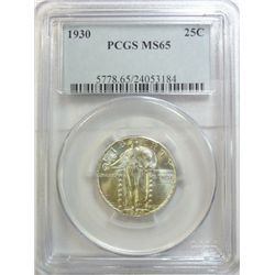 1930 Standing Liberty quarter PCGS65