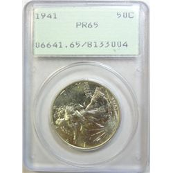 1941 proof Walker half $ PCGS65