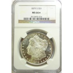 1879S Morgan $ NGC66 star PL CAMEO  obverse  A BEAUTY