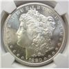 Image 2 : 1880S Morgan $ NGC66 star  FROSTY WHITE  A BEAUTY