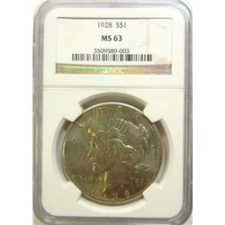 1928 Peace $  NGC63