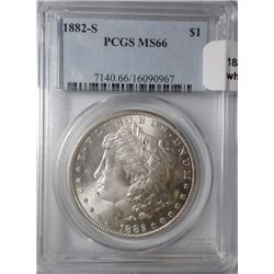 1882S Morgan $ PCGS66
