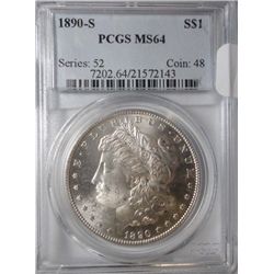 1890S Morgan $ PCGS64