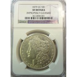 1879CC clear Morgan $ NGC XF cleaned {just dipped}