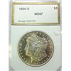 Image 1 : 1880-S MORGAN DOLLAR PCI MS-67