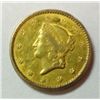 Image 1 : 1849 $1 gold  XF/AU