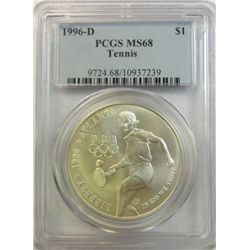 1996D  Tennis $  PCGS68