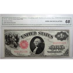 1917 $1 UNITED STATES NOTE LEGAL TENDER CGA 68