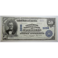 1902 $50 NATIONAL PEORIA, IL AU 3RD ISSUE