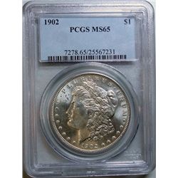 1902 MORGAN DOLLAR PCGS MS-65