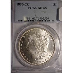 1883CC Morgan $ PCGS65