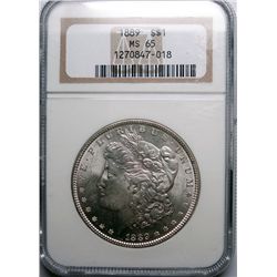 1889 Morgan $ NGC MS-65