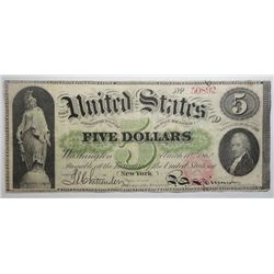 1862 $5 US NOTE VF