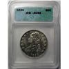 Image 1 : 1834 BUST HALF DOLLAR ICG AU-55 TONS OF LUSTRE!