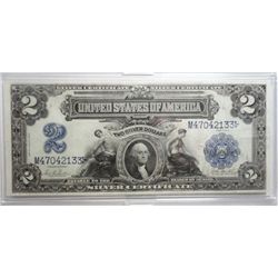 1899 $2 SILVER CERTIFICATE EDUCATIONAL XF