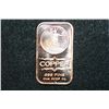 Image 1 : 2012 Copper Ingot, .999 Fine 1 Oz.