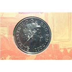 2001 Victorian Crown Anniversary 5 Pound Foreign Coin
