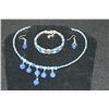 Image 1 : Lapis 18" Necklace; Bracelet 7.5" & Drop Earrings